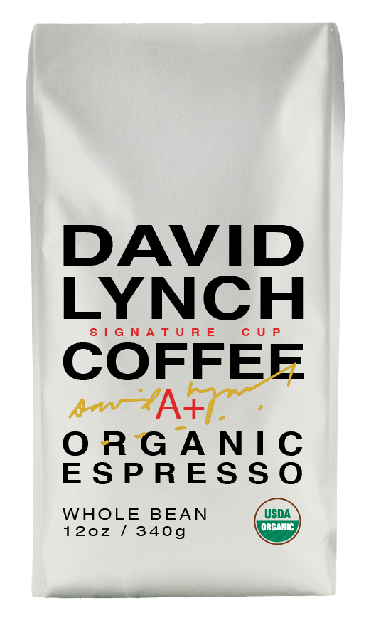 Order 12 oz. David Lynch Signature Cup - Organic Espresso food online from Allegro Coffee store, Raleigh on bringmethat.com