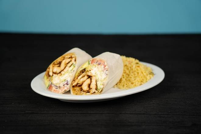 Order Grilled Chicken Greek Salad Wrap food online from Greek xpress store, New York on bringmethat.com