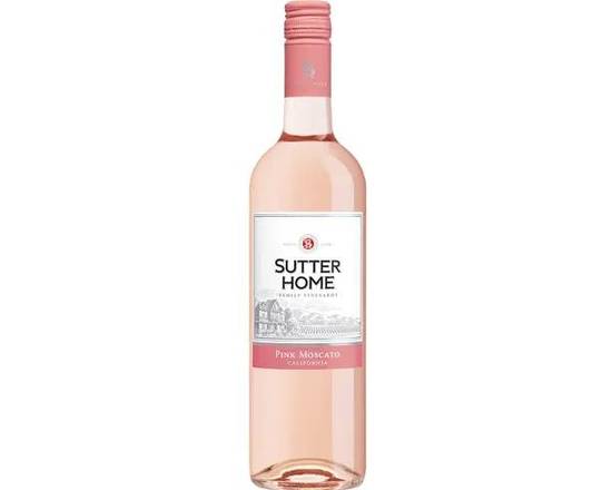 Order Sutter Home Pink Moscato, 750mL wine (10.0% ABV) food online from VALU DISCOUNT LIQUOR #1 store, Houston on bringmethat.com