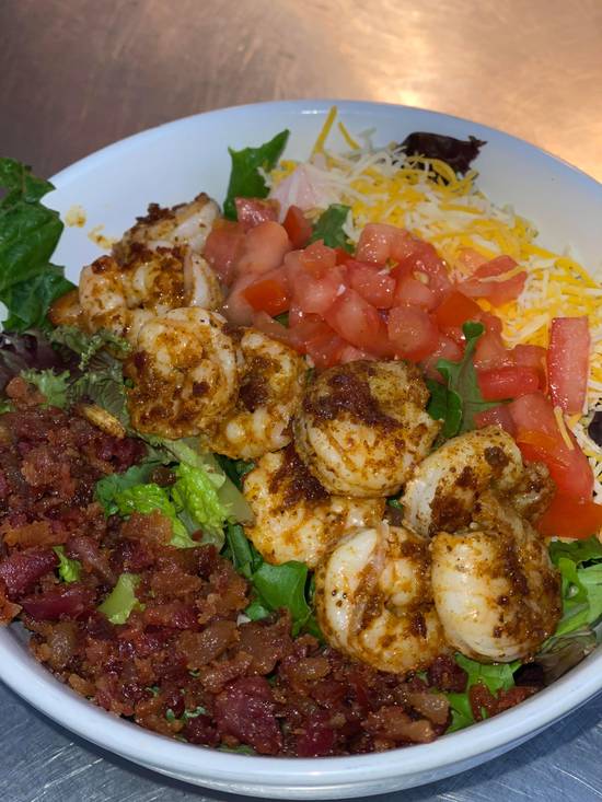 Order Cajun Shrimp Salad food online from Pimento Burgers, Bar & Grill store, Florence on bringmethat.com