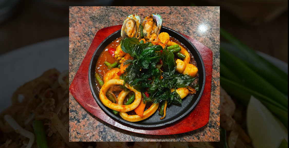Order Spicy Seafood  / Come with Jasmin rice food online from Thonglor Thai Bistro store, San Mateo on bringmethat.com