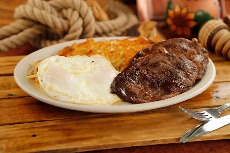 Order Steak and Eggs Plate food online from Mexico Lindo store, Rancho Cucamonga on bringmethat.com