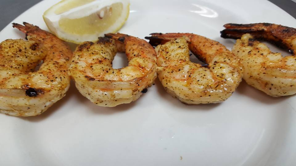 Order Souvlaki Shrimp food online from Atheneos Greek Village Cafe store, Mesquite on bringmethat.com
