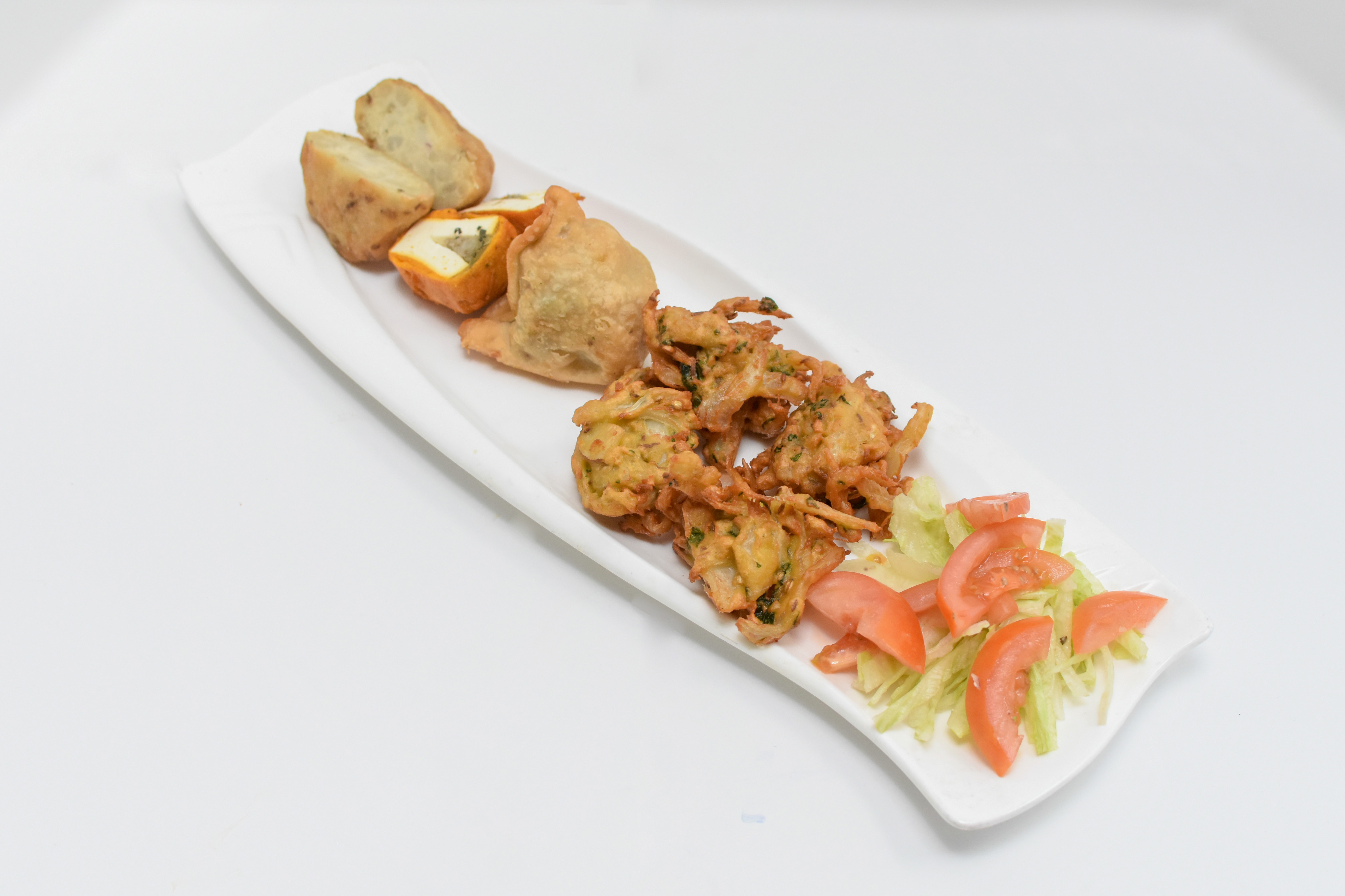 Order Shan-a-Punjab Vegetarian Platter food online from Shan-A-Punjab store, Brookline on bringmethat.com