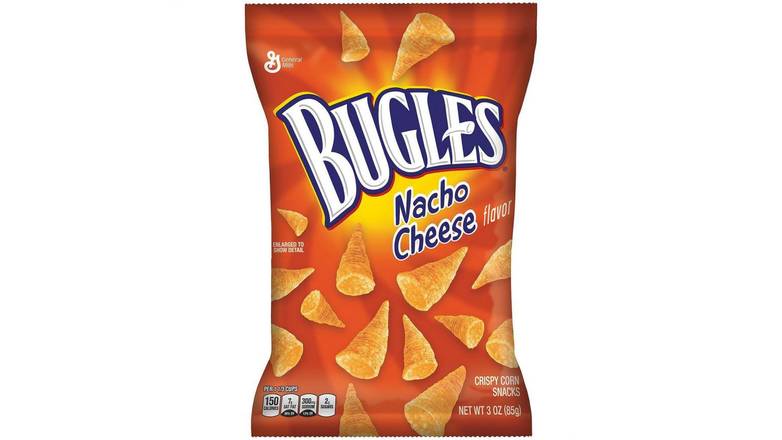 Order Bugles Nacho Cheese Crispy Corn Snacks food online from Route 7 Food Mart store, Norwalk on bringmethat.com