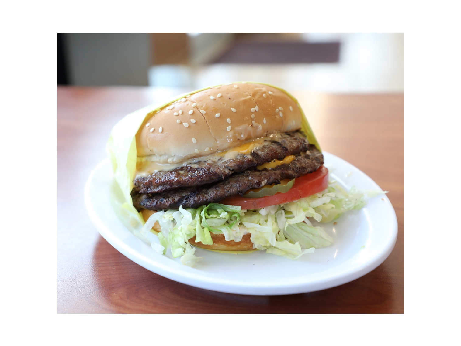 Order Double Cheeseburger food online from Norm Famous Burgers store, Whittier on bringmethat.com