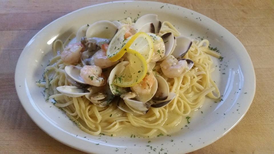 Order Pasta with Red Clam and Shrimp Sauce food online from Amato store, Selinsgrove on bringmethat.com