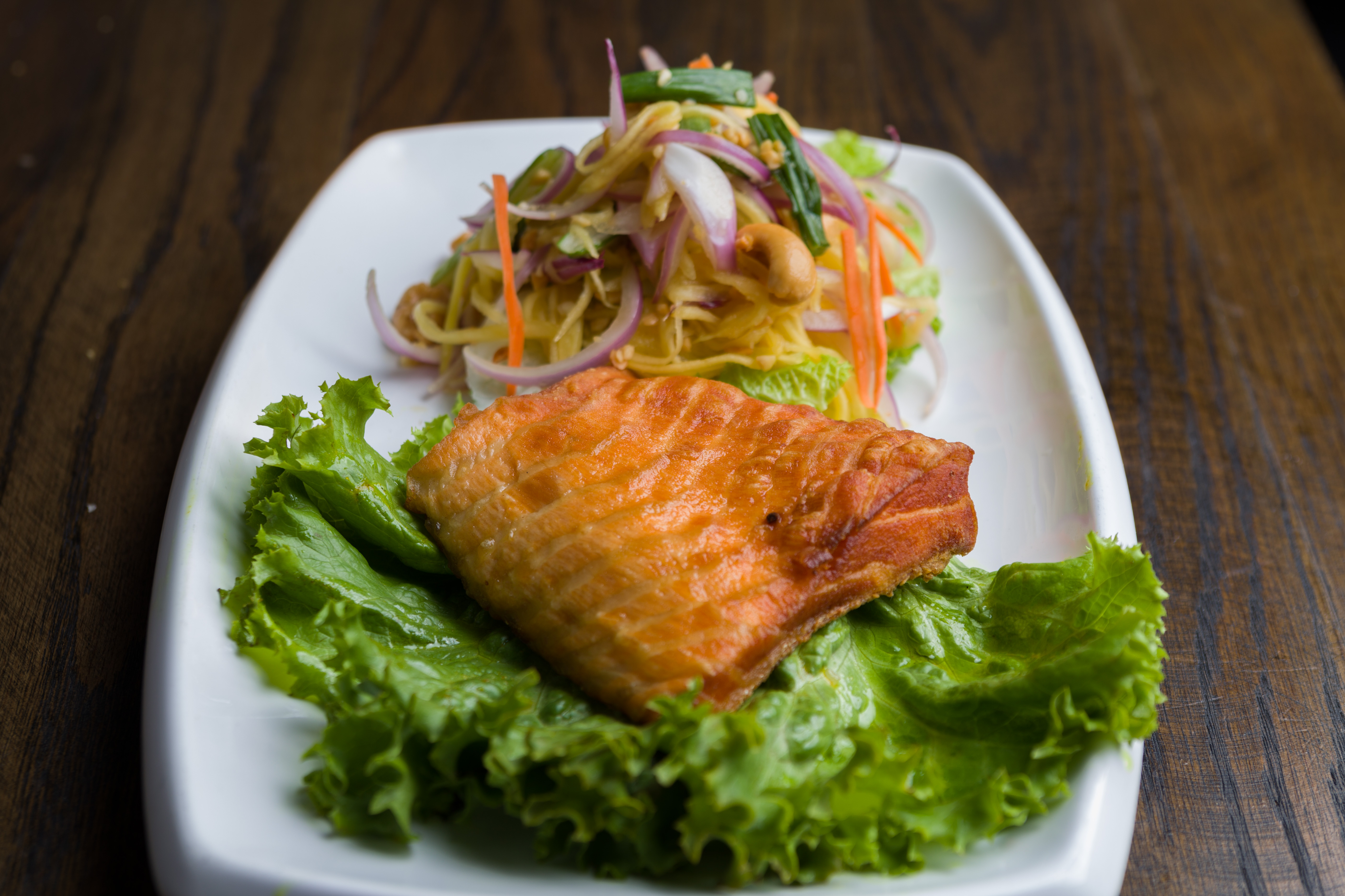 Order F1. Fish with Mango Salad Sauce food online from Tasty Thai store, Ridgewood on bringmethat.com