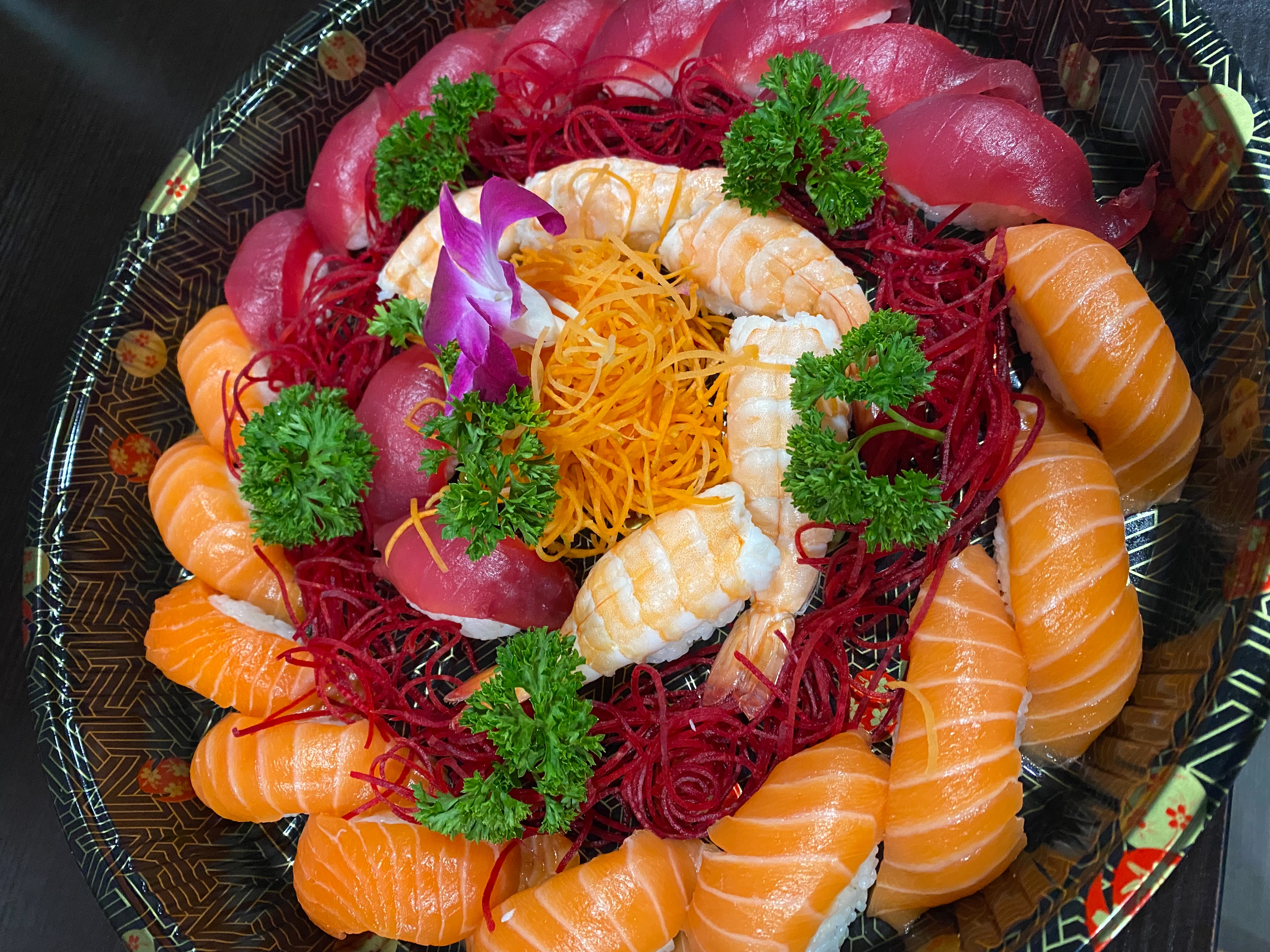Order A. Nigiri Party Platter food online from Ginza Sushi store, Bethlehem on bringmethat.com