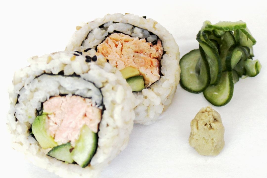 Order Faroe Island Salmon-Cucumber Roll food online from Cube Marketplace & Cafe store, Los Angeles on bringmethat.com