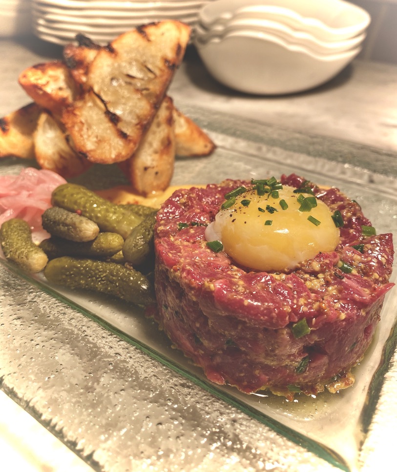 Order  Beef Tartare food online from The Katharine Brasserie And Bar store, Winston Salem on bringmethat.com