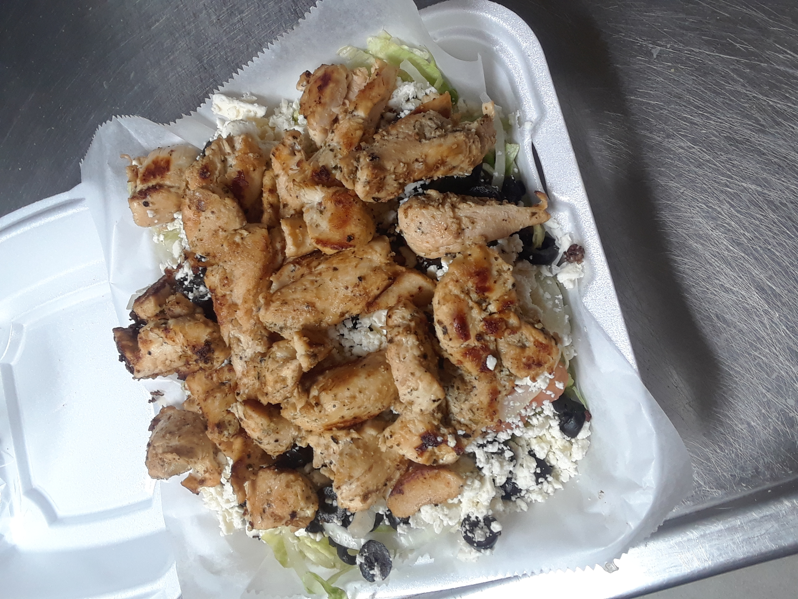 Order Chicken Souvlaki food online from Mike's Steakhouse store, Buffalo on bringmethat.com
