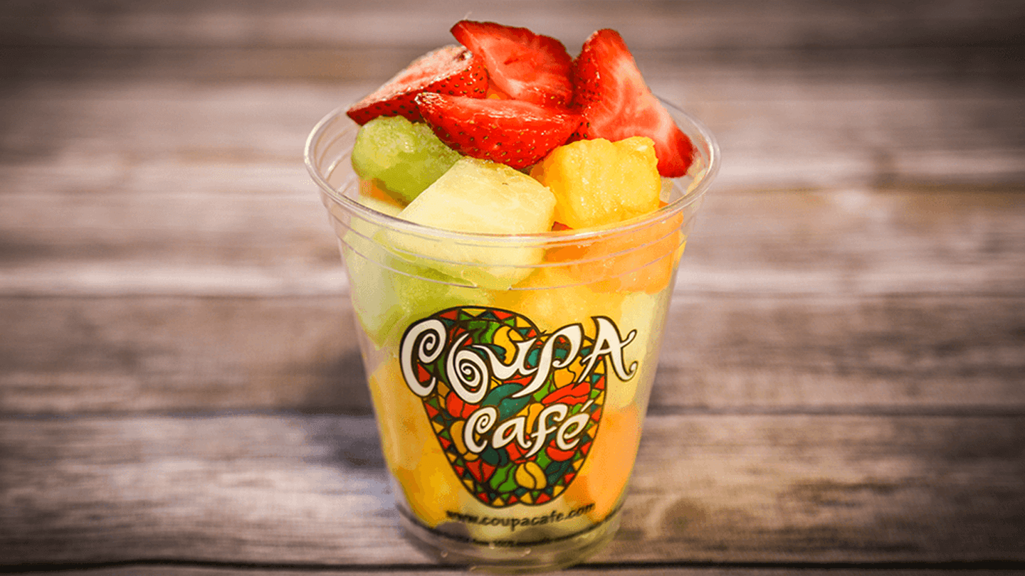 Order Fruit Cup 16oz food online from Coupa Cafe store, Stanford on bringmethat.com