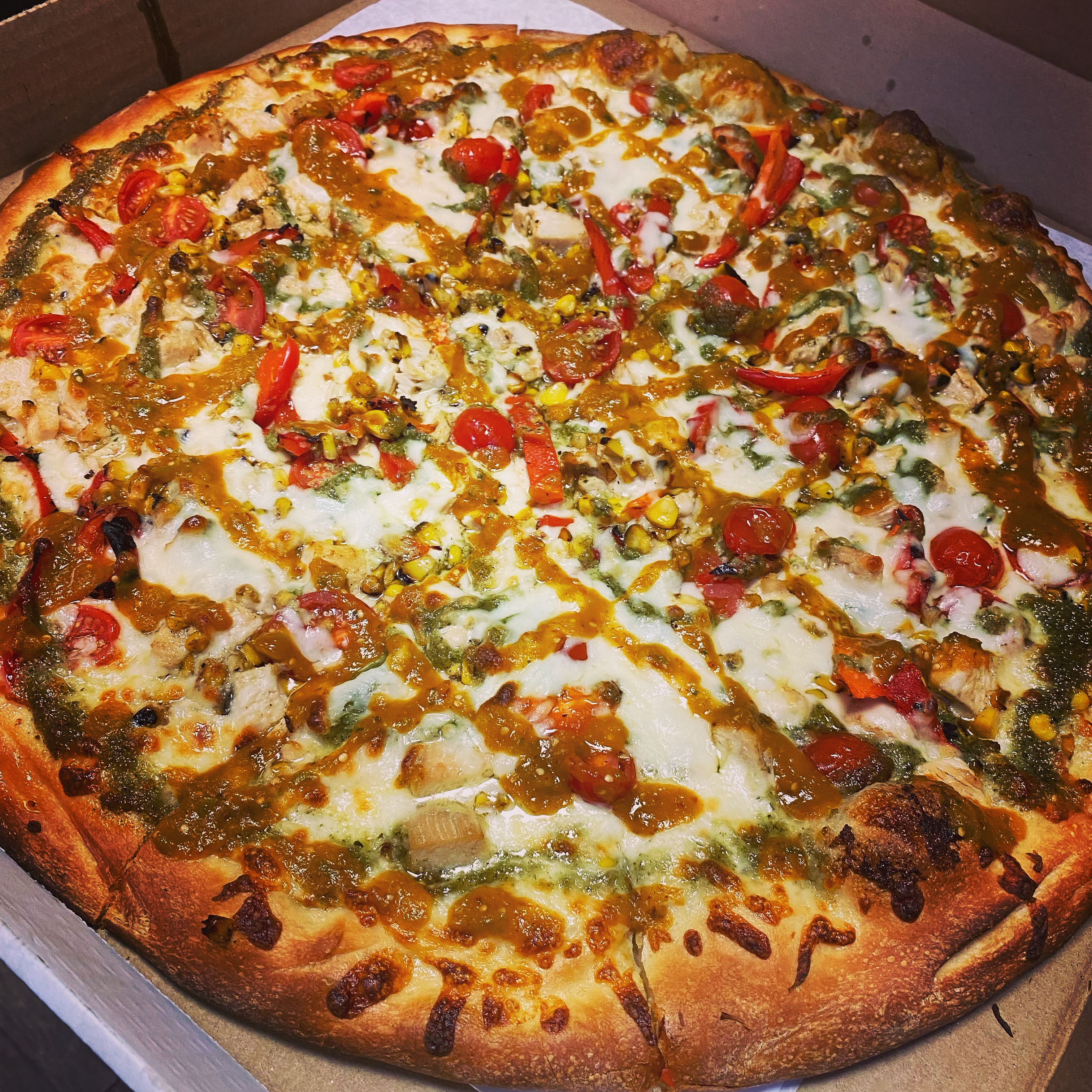 Order Pesto Pizza food online from Chiquita Pizzeria store, Philadelphia on bringmethat.com
