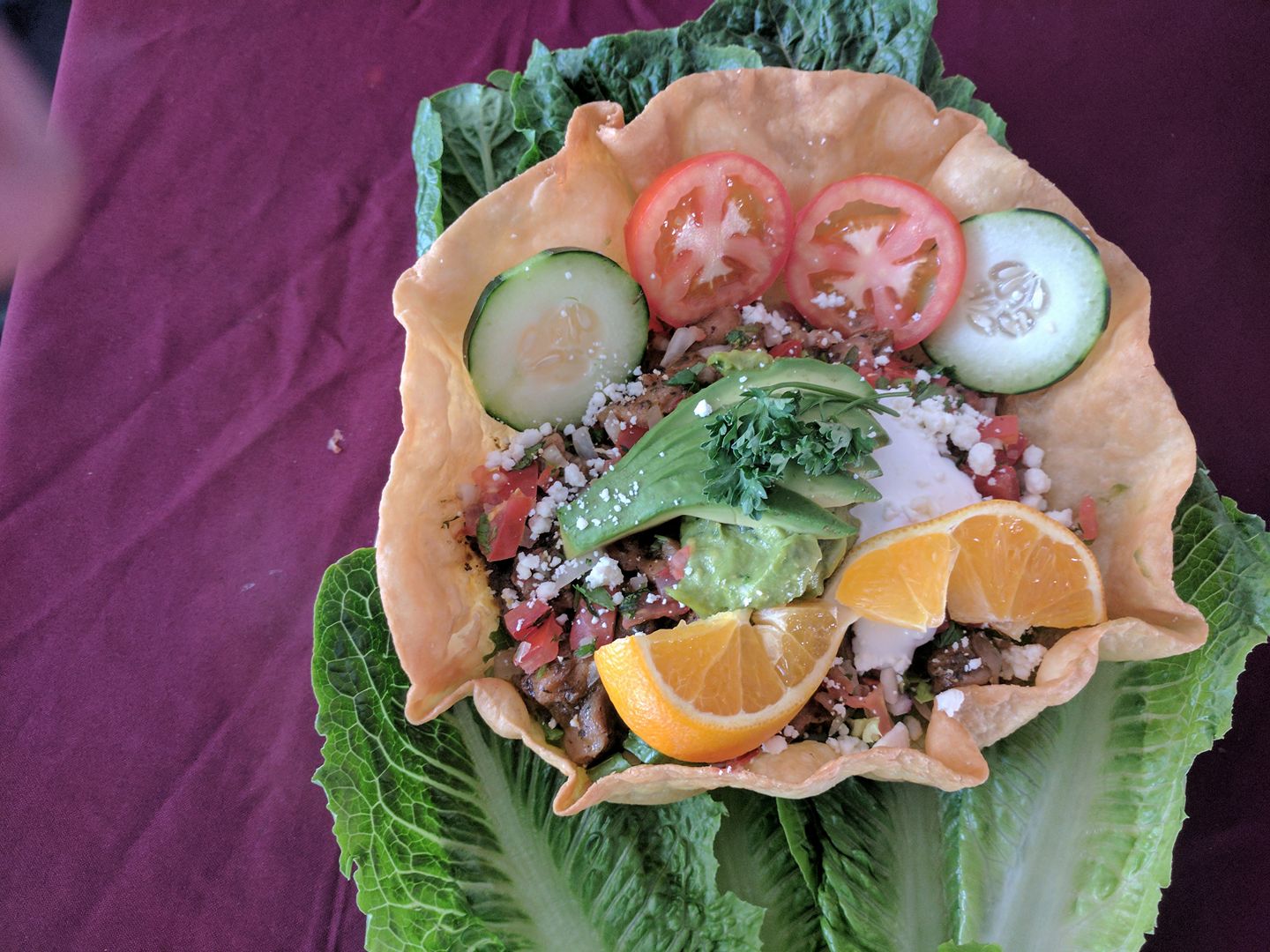 Order Taco Salad de Carne food online from Playa Las Tunas store, Los Angeles on bringmethat.com