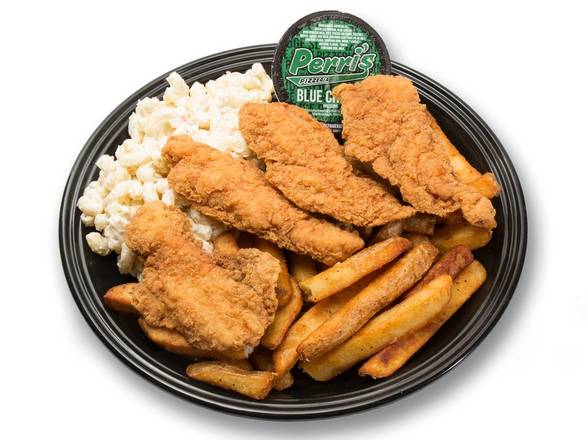 Order 4 Pieces Chicken Finger Dinner food online from Perri's Pizzeria store, Parma on bringmethat.com