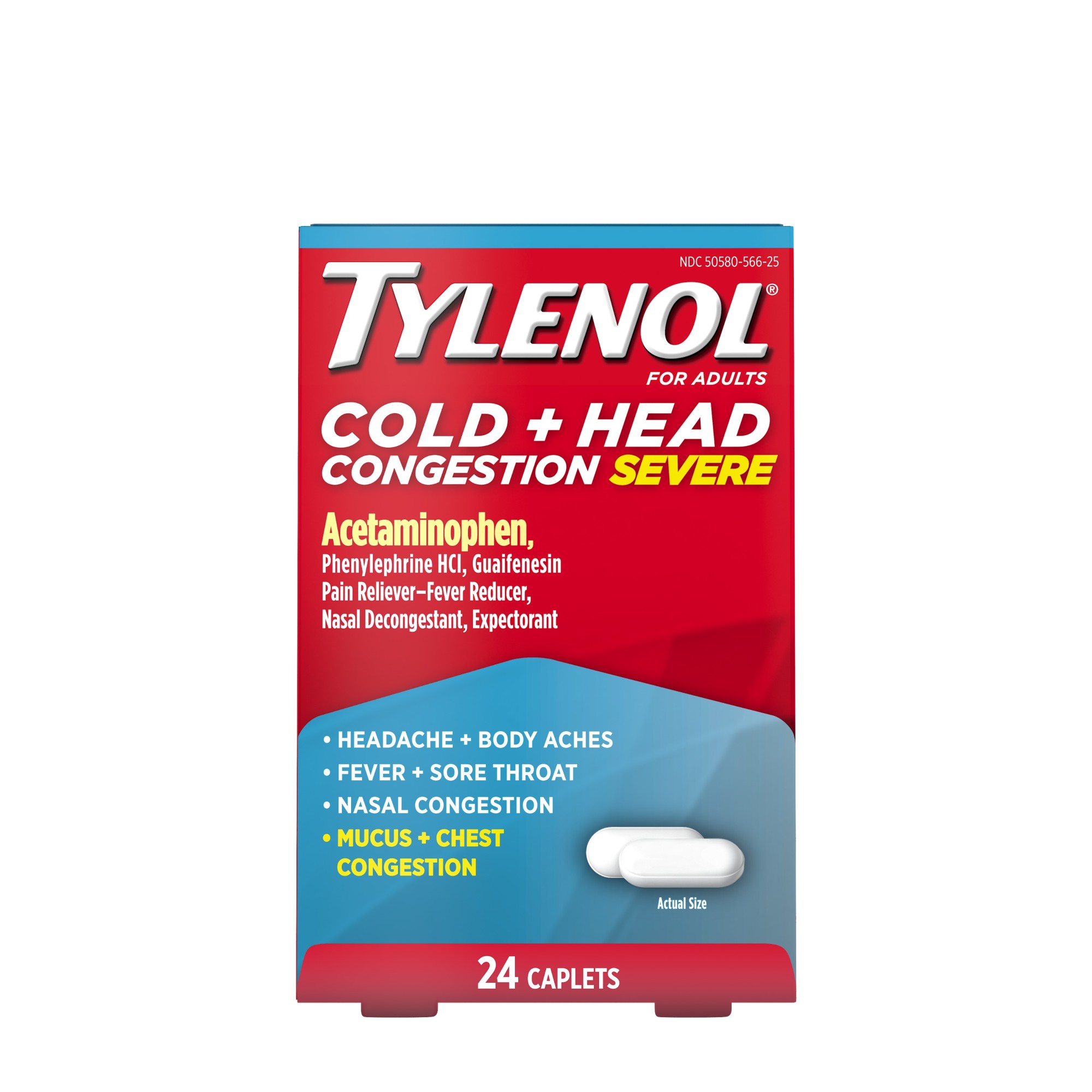 Order Tylenol Cold + Head Congestion Severe Caplets - 24 ct food online from Rite Aid store, READING on bringmethat.com