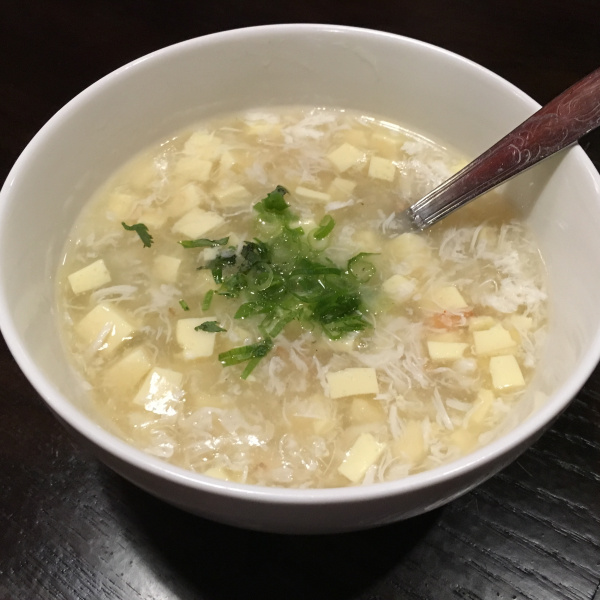 Order S5. Crabmeat Egg Drop Soup food online from Thai Pin store, Lawrence Township on bringmethat.com