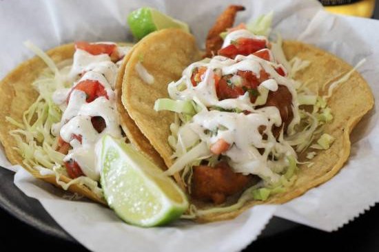 Order * Ensenada Fish Taco food online from Burros & Fries store, Escondido on bringmethat.com
