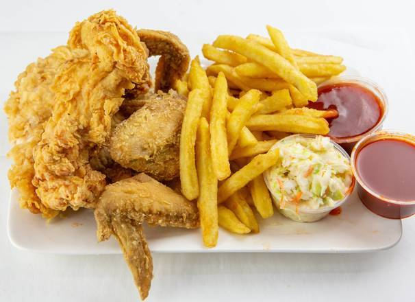 Order Tenders (2 pcs) and Wings (3 pcs) food online from Jj Fish & Chicken store, Bellwood on bringmethat.com