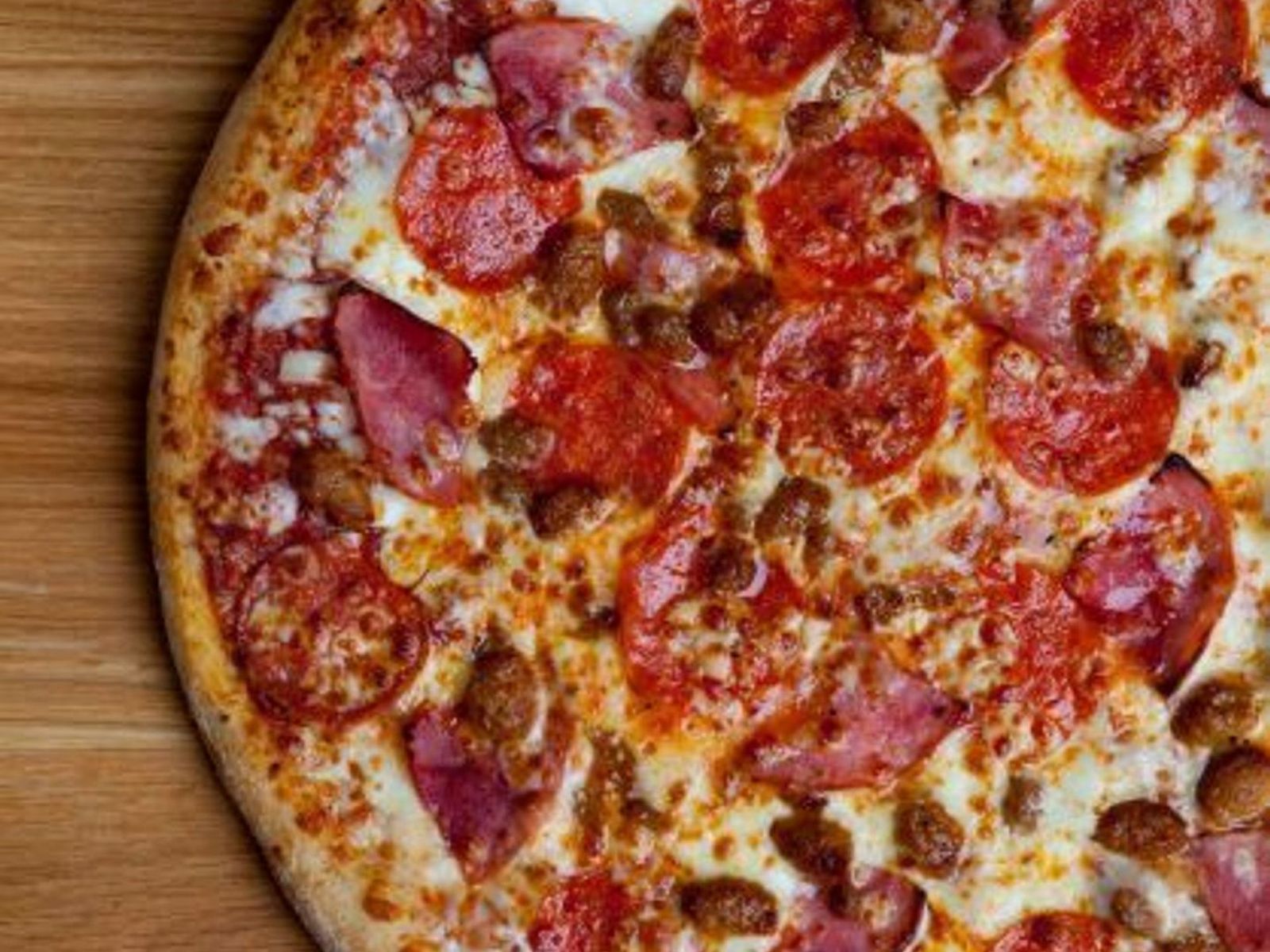 Order All Meats Pizza food online from Pepperoni's Pizza store, Sugar Land on bringmethat.com