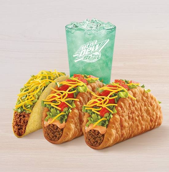 Order Chipotle Cheddar Chalupa Combo food online from Taco Bell store, Black Mountain on bringmethat.com