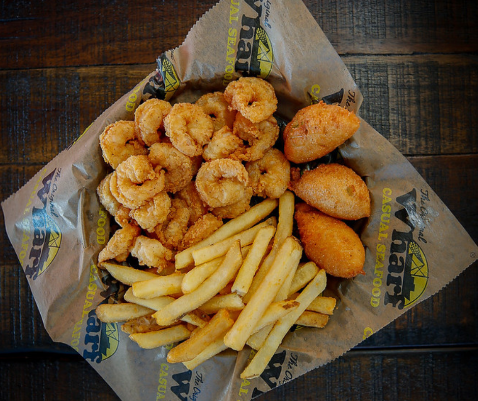 Order Shrimp Basket food online from Wharf Casual Seafood Dothan store, Dothan on bringmethat.com