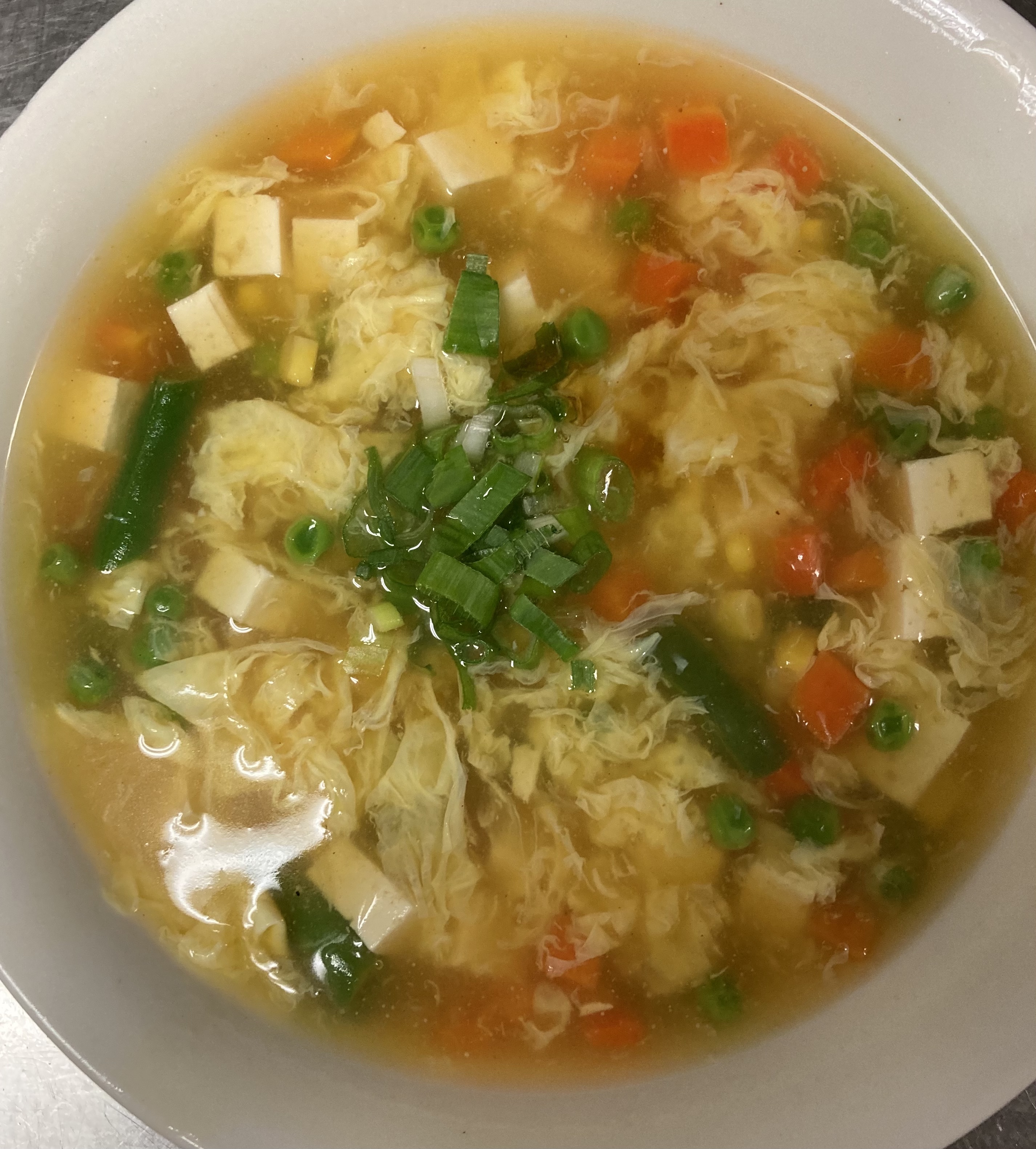 Order Egg Flower Soup food online from Wang Tcheng store, Anaheim on bringmethat.com