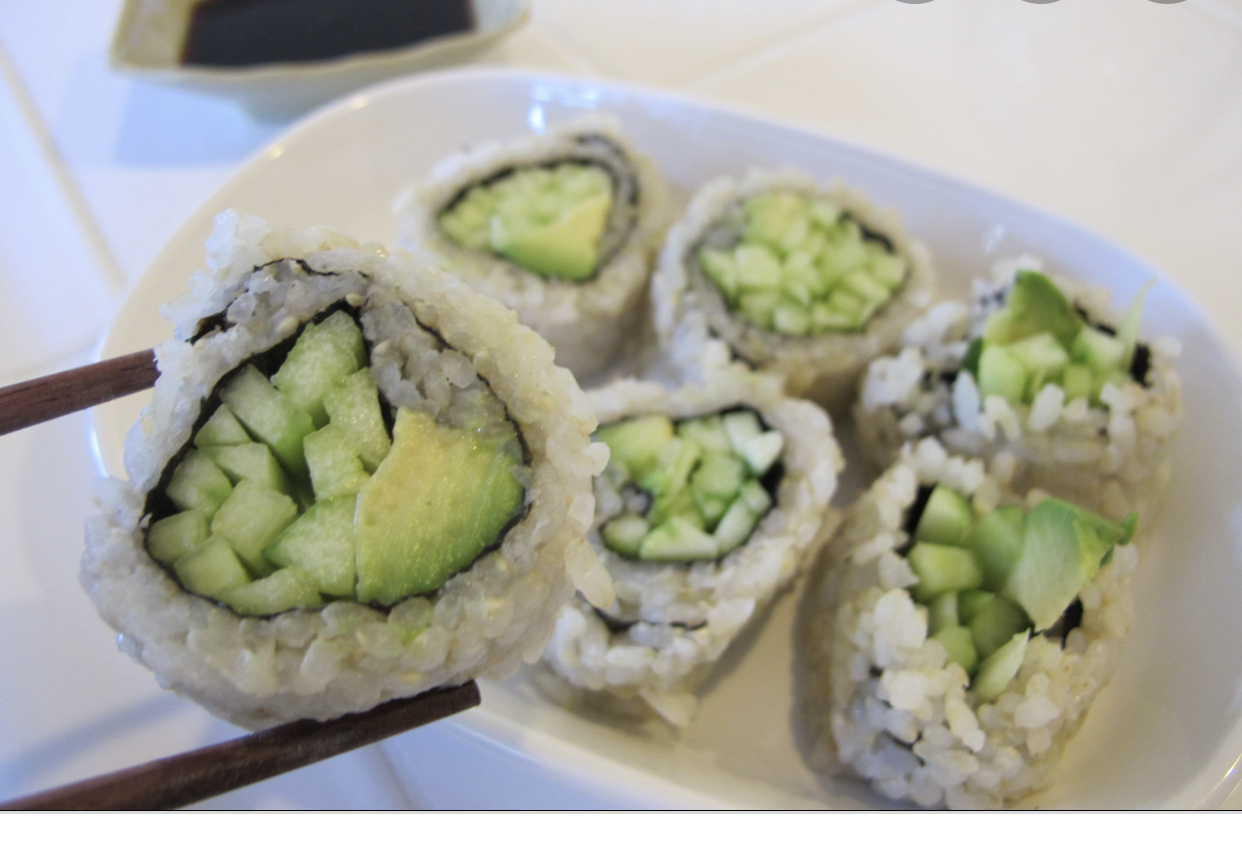 Order Avocado Cucumber Roll food online from Iron Sushi store, New York on bringmethat.com