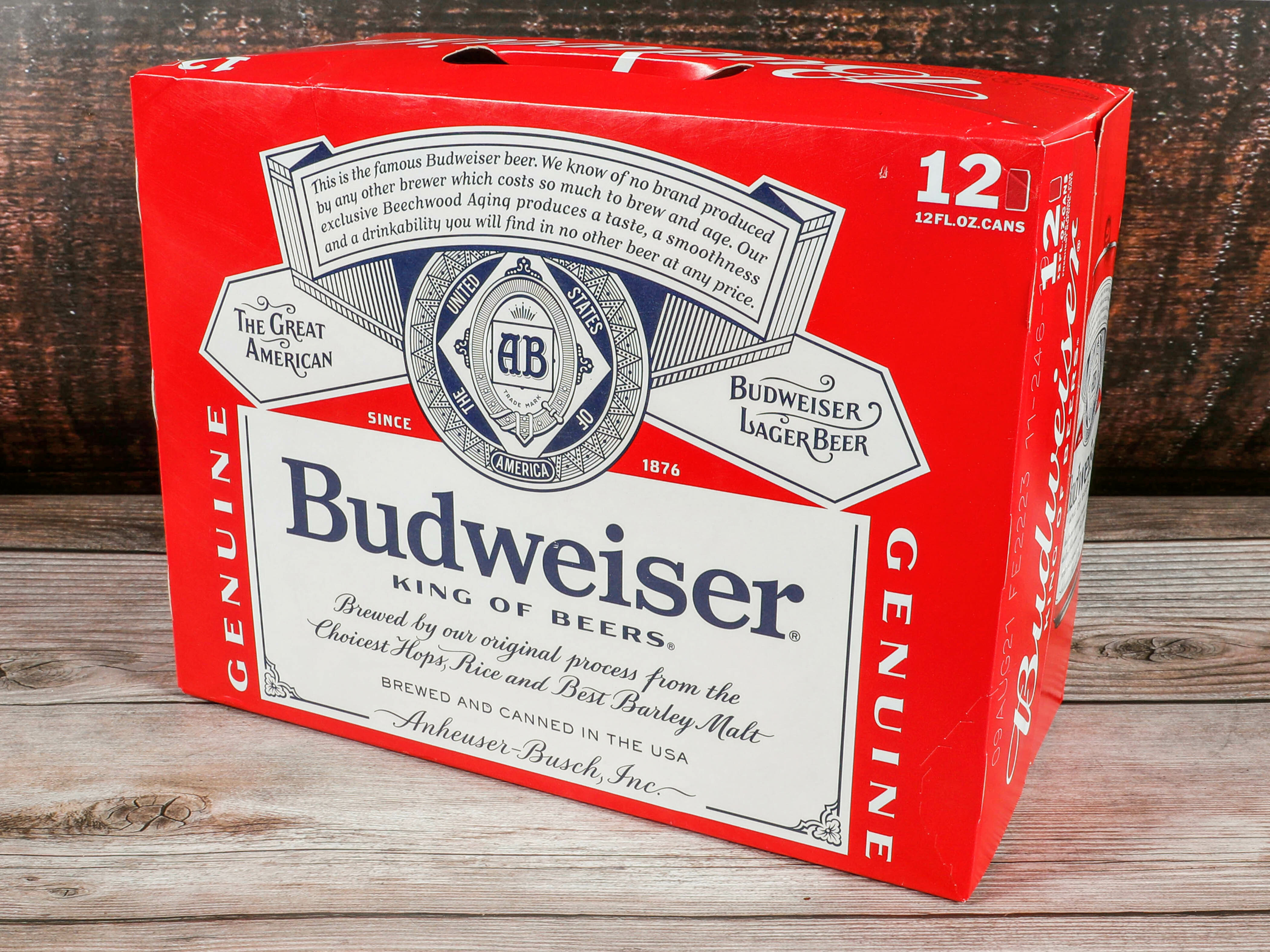 Order Budweiser 12 Packs 12 oz. Cans food online from Max Liquor store, Albany on bringmethat.com