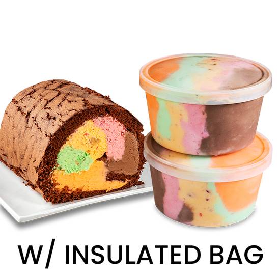 Order Quarts & Cake Combo w/ Insulated Bag food online from The Original Rainbow Cone store, Lombard on bringmethat.com