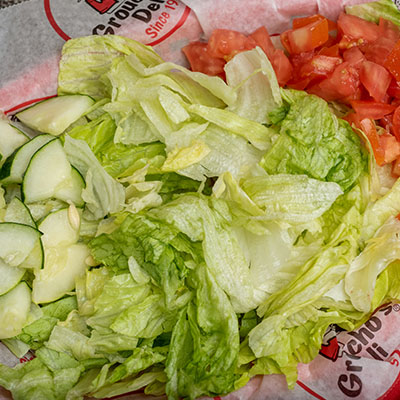 Order *Green Combo Salad-Large food online from Groucho's Deli store, Statesville on bringmethat.com