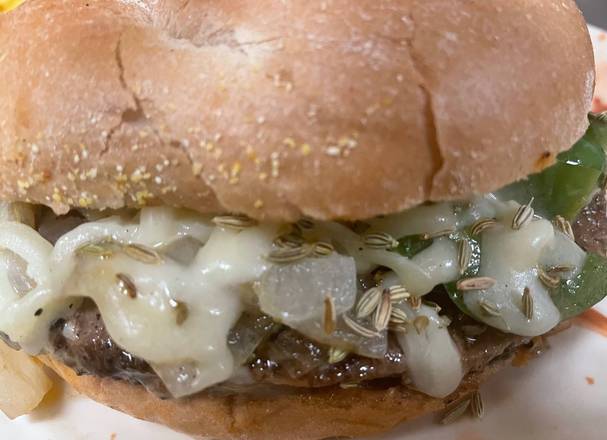 Order The Fenway Burger food online from The Burger Barn store, Quincy on bringmethat.com