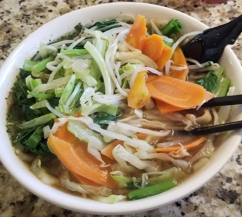 Order Veggie Noodle Soup food online from Noodle Q Home Style Fresh Noodles and Sushi store, Fresno on bringmethat.com