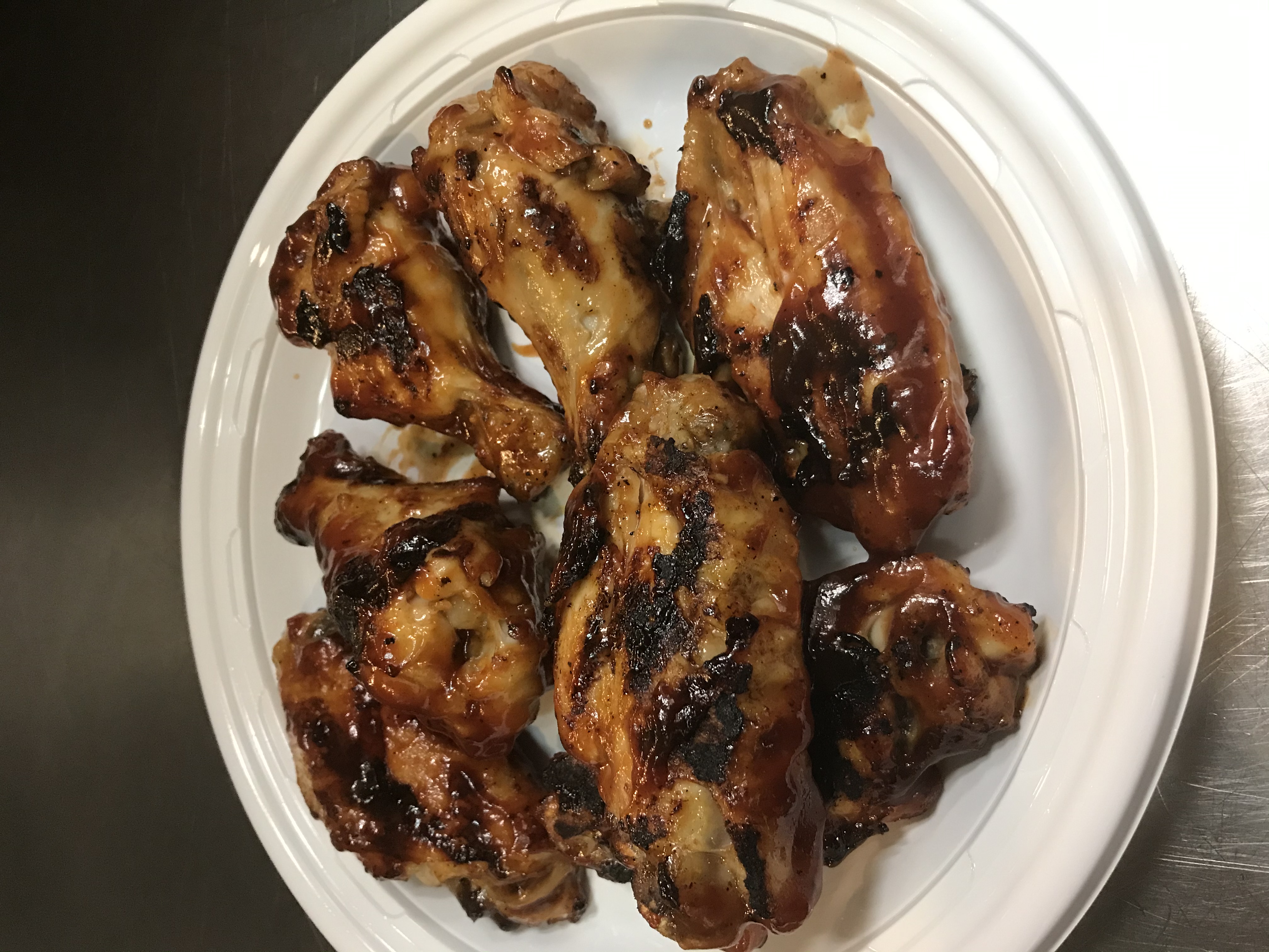 Order 7 Piece BBQ Grilled Wings food online from The chicken shack store, Astoria on bringmethat.com