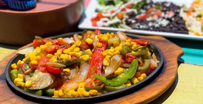 Order Veggie Fajitas food online from Cantina Louie store, Asheville on bringmethat.com