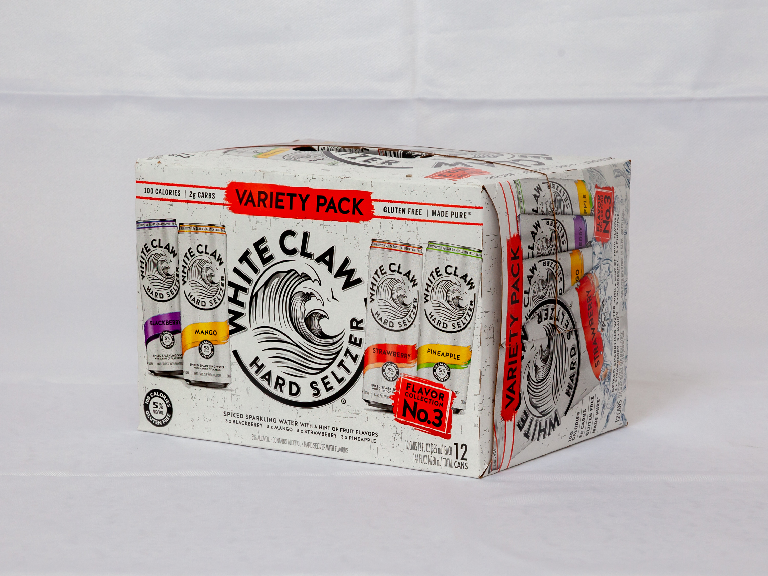 Order White Claw Variety 12 Pack Cans 12 OZ Beer food online from Country Club Hills Food And Liquor store, Country Club Hills on bringmethat.com