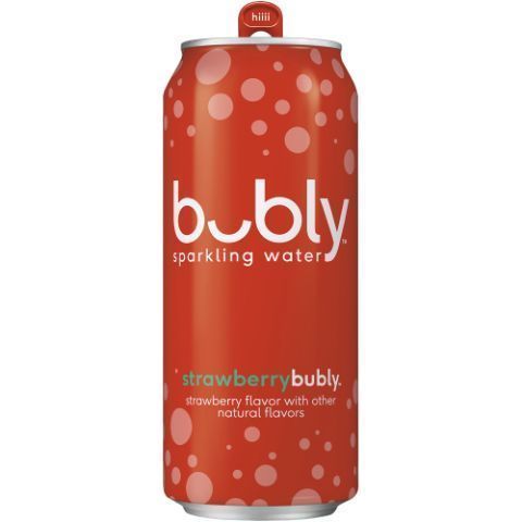 Order bubly Sparkling Water Strawberry 16oz Can food online from 7-Eleven store, Crystal Lake on bringmethat.com