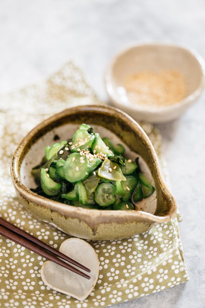 Order Sunomono (Cucumber Salad) food online from Naked Fish Japanese Restaurant store, Chino Hills on bringmethat.com