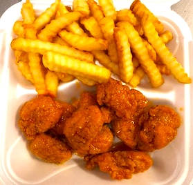 Order  boneless wing & french fries food online from Moons Wings & Seafood store, Macon on bringmethat.com