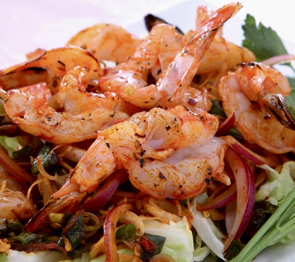 Order 17. Prawn salad* food online from Thailand Restaurant store, Modesto on bringmethat.com