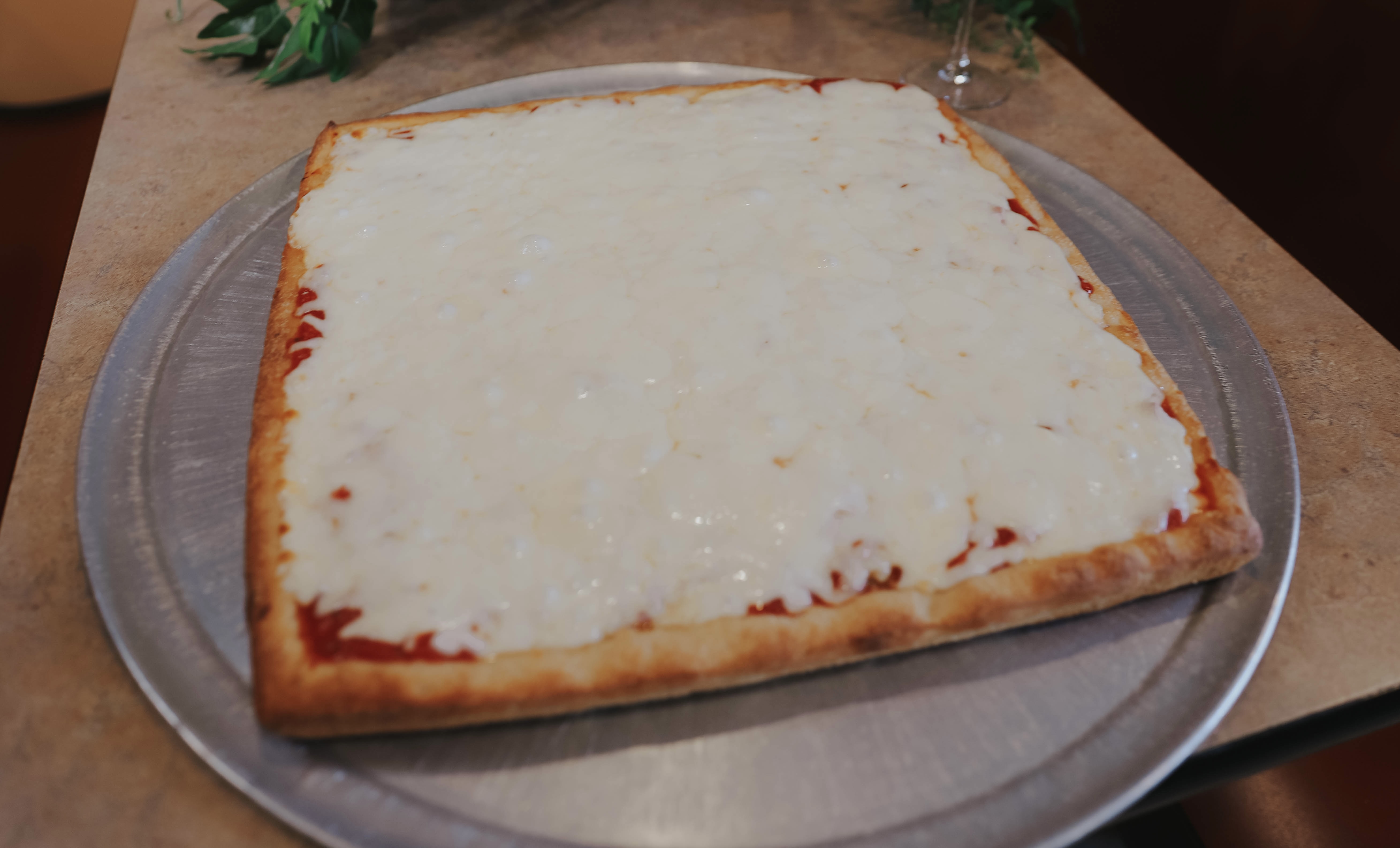 Order 16" Sicilian Style Cheese Pizza food online from Pasquale store, New Market on bringmethat.com