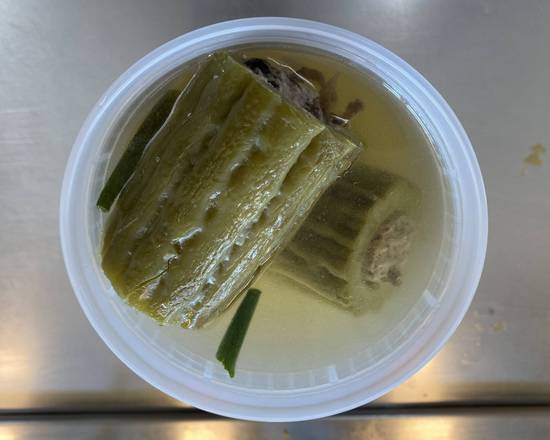 Order Bitter Melon Soup (Canh Khổ Qua) (1 pc) food online from Que Huong Fast Food store, San Jose on bringmethat.com