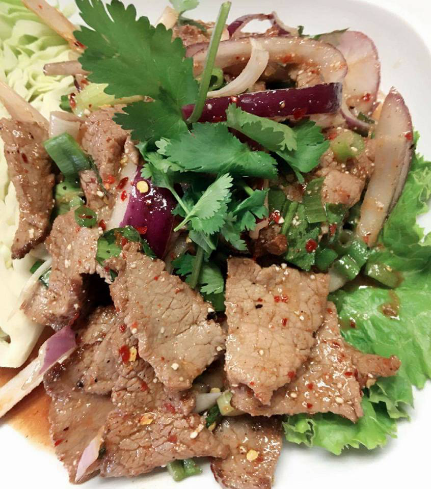 Order Namtok Salad food online from Chili & Lemon Thai Cuisine store, Los Angeles on bringmethat.com