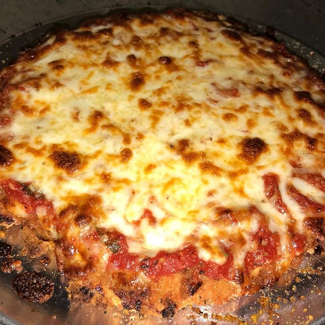 Order Chicken Parm Pizza (10 Inch Only) food online from La Gondola  store, Chicago on bringmethat.com