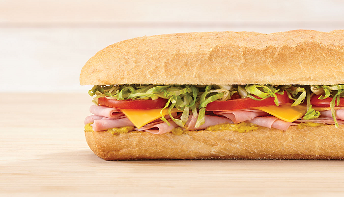 Order 6" Ham and American Sub (478cal) food online from Quickchek store, Trenton on bringmethat.com