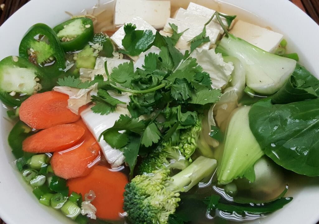 Order 31. Tofu and Vegetable Pho food online from Pho Hana store, Diamond Bar on bringmethat.com