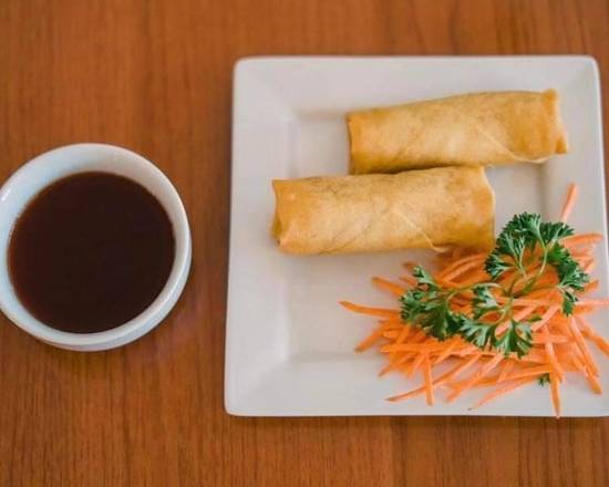 Order Vegetable Spring Roll (2 pcs) food online from Chopstixx store, Lawrenceville on bringmethat.com