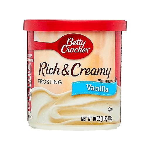 Order Betty Crocker Rich and Creamy Vanilla Frosting  (16 OZ) 133682 food online from Bevmo! store, Albany on bringmethat.com