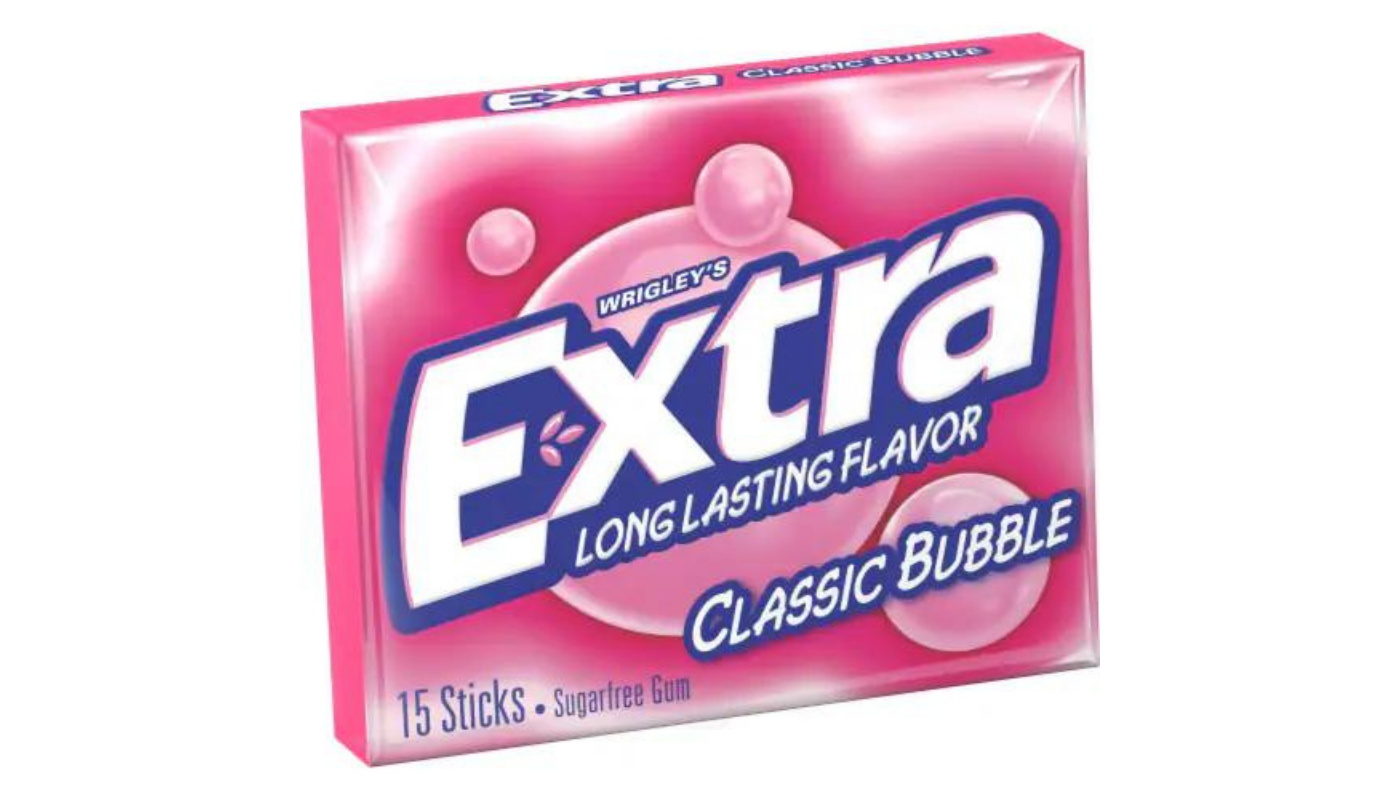 Order Extra Sugarfree Classic Bubble Gum 15 CT food online from JR Food Mart store, Camarillo on bringmethat.com
